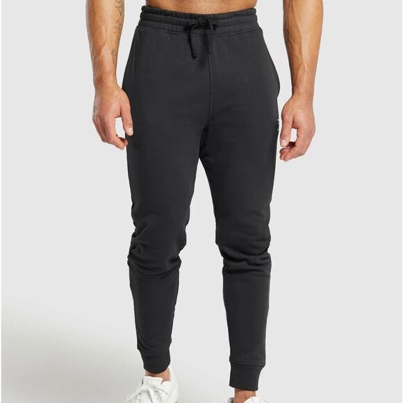 Gymshark CREST JOGGERS Black Medium NWT in‎ packaging